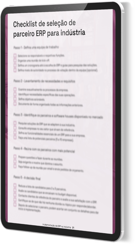 Implementação de ERP na Indústria Ebook Gratuito PONTUAL IT