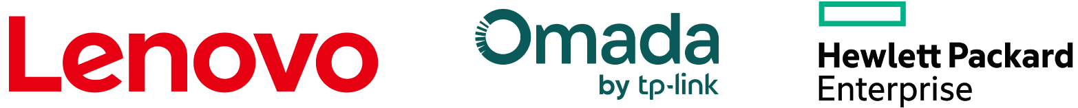 Lenovo TPLink HPE logos