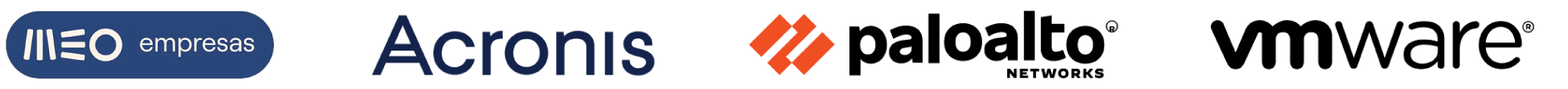 meo empresas acronis paloalto vmware logos PONTUAL