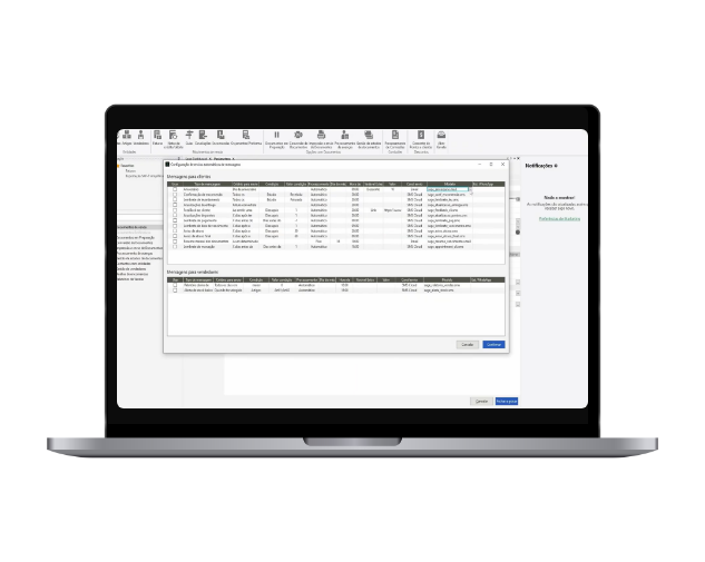 Mensagens Automaticas Sage50